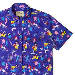 RSVLTS Max Voltage KUNUFLEX Short Sleeve Shirt in Purple — front view