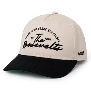 RSVLTS Super High Grade Nostalgia (Black) 5-Panel Hat in Black — front view