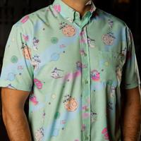 RSVLTS Boba Fett’s Debut KUNUFLEX Short Sleeve Shirt in Green — detail 2