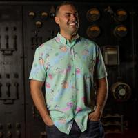 RSVLTS Boba Fett’s Debut KUNUFLEX Short Sleeve Shirt in Green — detail 3