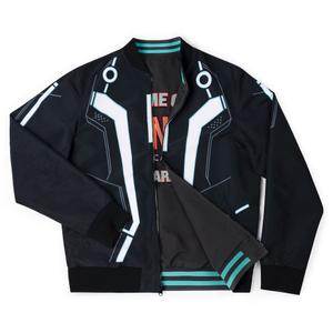 RSVLTS Light Suit Reversible Bomber Jacket in Black — front view