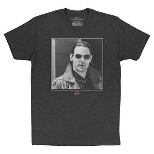 RSVLTS Todd Crewneck Tee in Black — front view