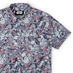 RSVLTS Galactic Bounty KUNUFLEX Short Sleeve Shirt in Multicolor — front view