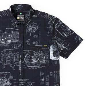 RSVLTS Boldly Go KUNUFLEX Short Sleeve Shirt in Black — front view