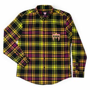 RSVLTS Run Forever BorlandFlex Long Sleeve Flannel in Yellow — front view