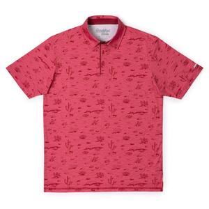 RSVLTS Oasis All-Day Polo in Red — front view