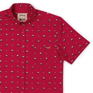 RSVLTS Lil Lemmings KUNUFLEX Short Sleeve Shirt in Red — front view