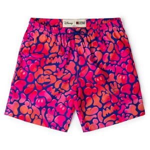 RSVLTS Glow Flow Mickey Hybrid Shorts in Pink — front view