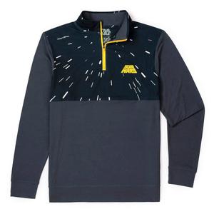 RSVLTS Hyperspace Quarter Zip in Gray — front view
