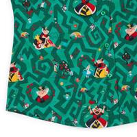 RSVLTS Off with Their Heads! Women's KUNUFLEX Short Sleeve Shirt in Green — detail 8
