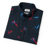 RSVLTS Duel of Fates KUNUFLEX Short Sleeve Shirt in Black — detail 12