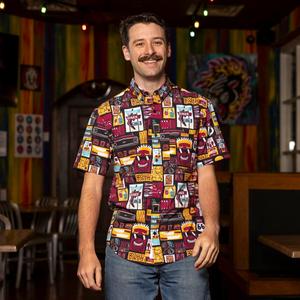 RSVLTS Rollin' Out KUNUFLEX Short Sleeve Shirt in Multicolor — front view