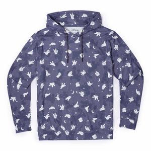 RSVLTS Hiya, Pal! Performance Hoodie in Blue — front view