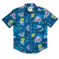 RSVLTS Adventures With Grandpa KUNUFLEX Short Sleeve Shirt in Blue — detail 2