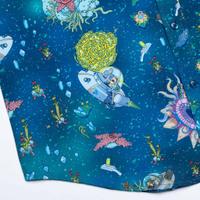 RSVLTS Adventures With Grandpa KUNUFLEX Short Sleeve Shirt in Blue — detail 4