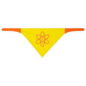 RSVLTS Feel the Power Dog Bandana in Orange — front view
