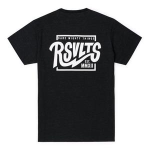 RSVLTS The Wave Crewneck Tee in Black — front view