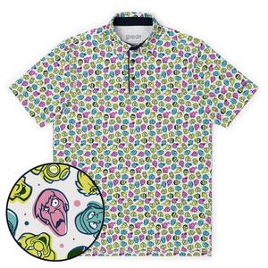 RSVLTS Phantom Faces All-Day Polo in Multicolor — front view