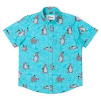 RSVLTS Bare Necessities Youth KUNUFLEX Short Sleeve Shirt in Blue — front view