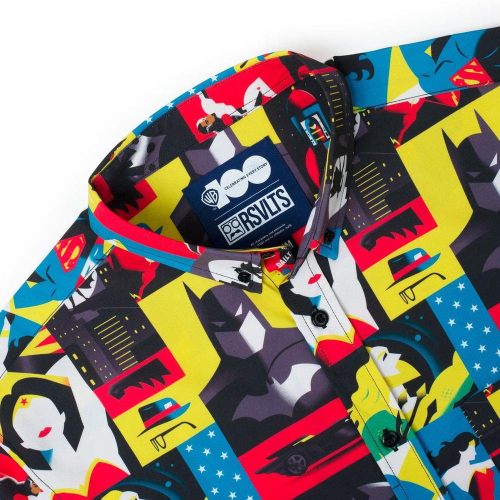 RSVLTS The Brave and the Bold KUNUFLEX Short Sleeve Shirt in Multicolor — detail 6