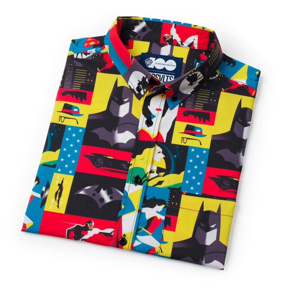 RSVLTS The Brave and the Bold KUNUFLEX Short Sleeve Shirt in Multicolor — detail 8