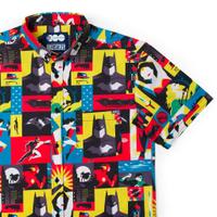 RSVLTS The Brave and the Bold KUNUFLEX Short Sleeve Shirt in Multicolor — front view