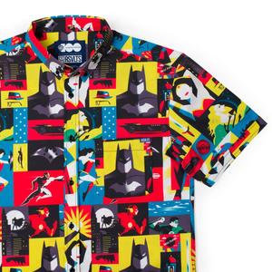RSVLTS The Brave and the Bold KUNUFLEX Short Sleeve Shirt in Multicolor — front view