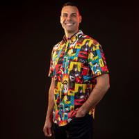 RSVLTS The Brave and the Bold KUNUFLEX Short Sleeve Shirt in Multicolor — detail 7