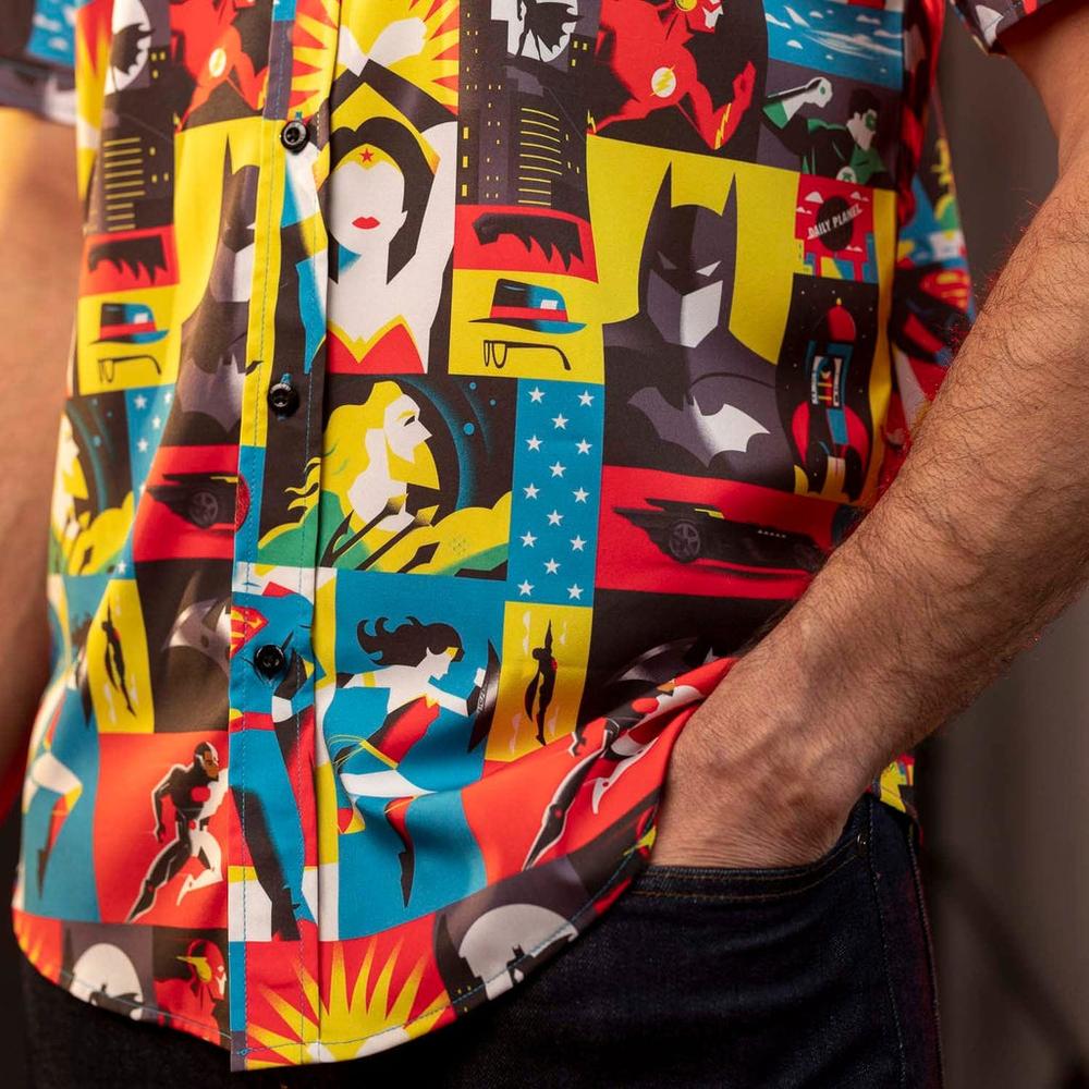RSVLTS The Brave and the Bold KUNUFLEX Short Sleeve Shirt in Multicolor — detail 5