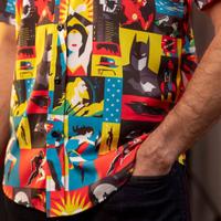 RSVLTS The Brave and the Bold KUNUFLEX Short Sleeve Shirt in Multicolor — detail 5