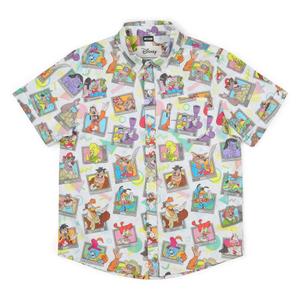 RSVLTS Don't Touch That Dial Youth KUNUFLEX Short Sleeve Shirt in Multicolor — front view
