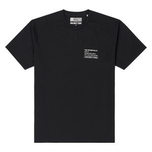 RSVLTS RSVLTS MMXII Crewneck Tee in Black — front view