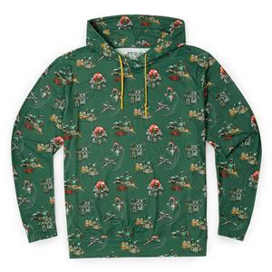 RSVLTS A Bounty a Day Performance Hoodie in Green — front view