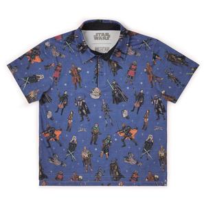 RSVLTS Retro Mando Youth All-Day Polo in Blue — front view