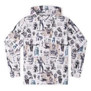 RSVLTS Droid Drawings Performance Hoodie in Multicolor — front view