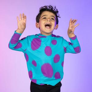 RSVLTS Sulley Preschool Performance Hoodie in Blue — front view