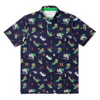 RSVLTS You're Gonna Die, Clown! All-Day Polo in Black — detail 3