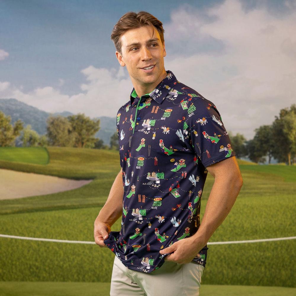 RSVLTS You're Gonna Die, Clown! All-Day Polo in Black — detail 4
