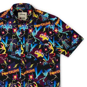 RSVLTS Powerline KUNUFLEX Short Sleeve Shirt in Black — front view