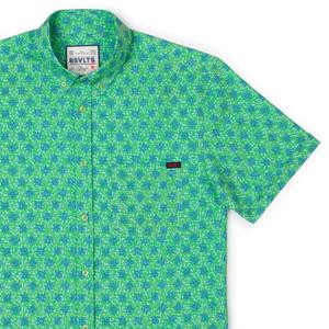 RSVLTS Cool S F (Kelly Green) KUNUFLEX Short Sleeve Shirt — front view