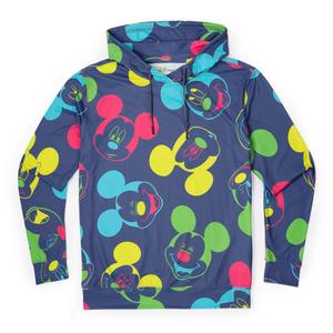 RSVLTS Mickey Pop Performance Hoodie in Blue — front view