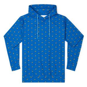 RSVLTS Lil Plutos Performance Hoodie in Blue — front view