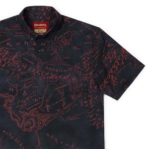 RSVLTS The World Is Changed KUNUFLEX Short Sleeve Shirt in Black — front view