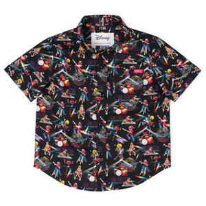 RSVLTS Muppet Music Mayhem Preschool KUNUFLEX Short Sleeve Shirt in Black — front view