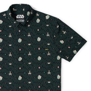 RSVLTS Rebel Rides KUNUFLEX Short Sleeve Shirt in Black — front view