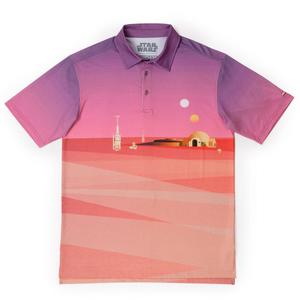 RSVLTS Rising Suns All-Day Polo in Pink — front view