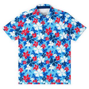 RSVLTS Liberty Luau All-Day Polo in Blue — front view