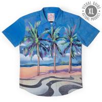 RSVLTS Her Name Is Rio KUNUFLEX Short Sleeve Shirt in Blue — detail 15