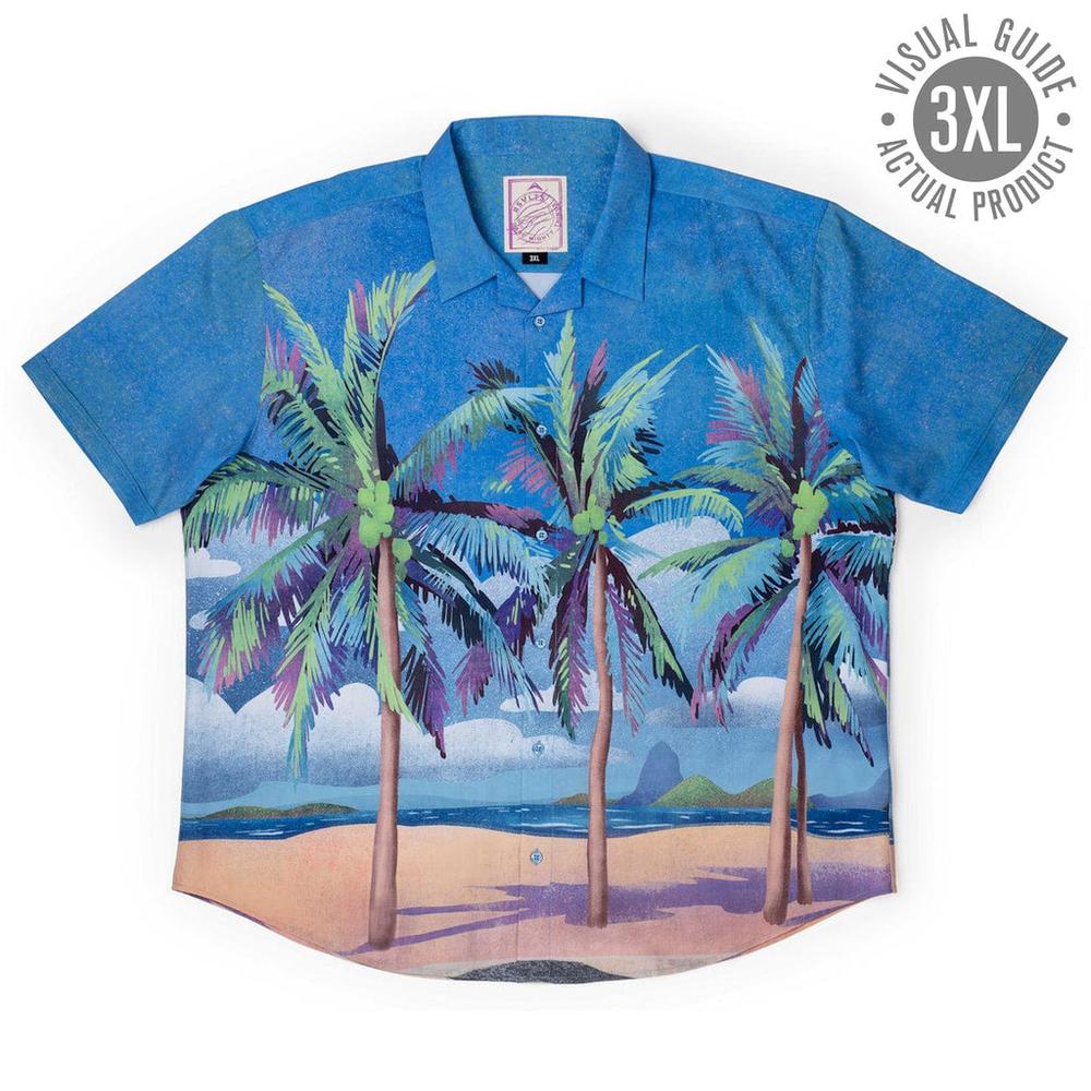 RSVLTS Her Name Is Rio KUNUFLEX Short Sleeve Shirt in Blue — detail 17