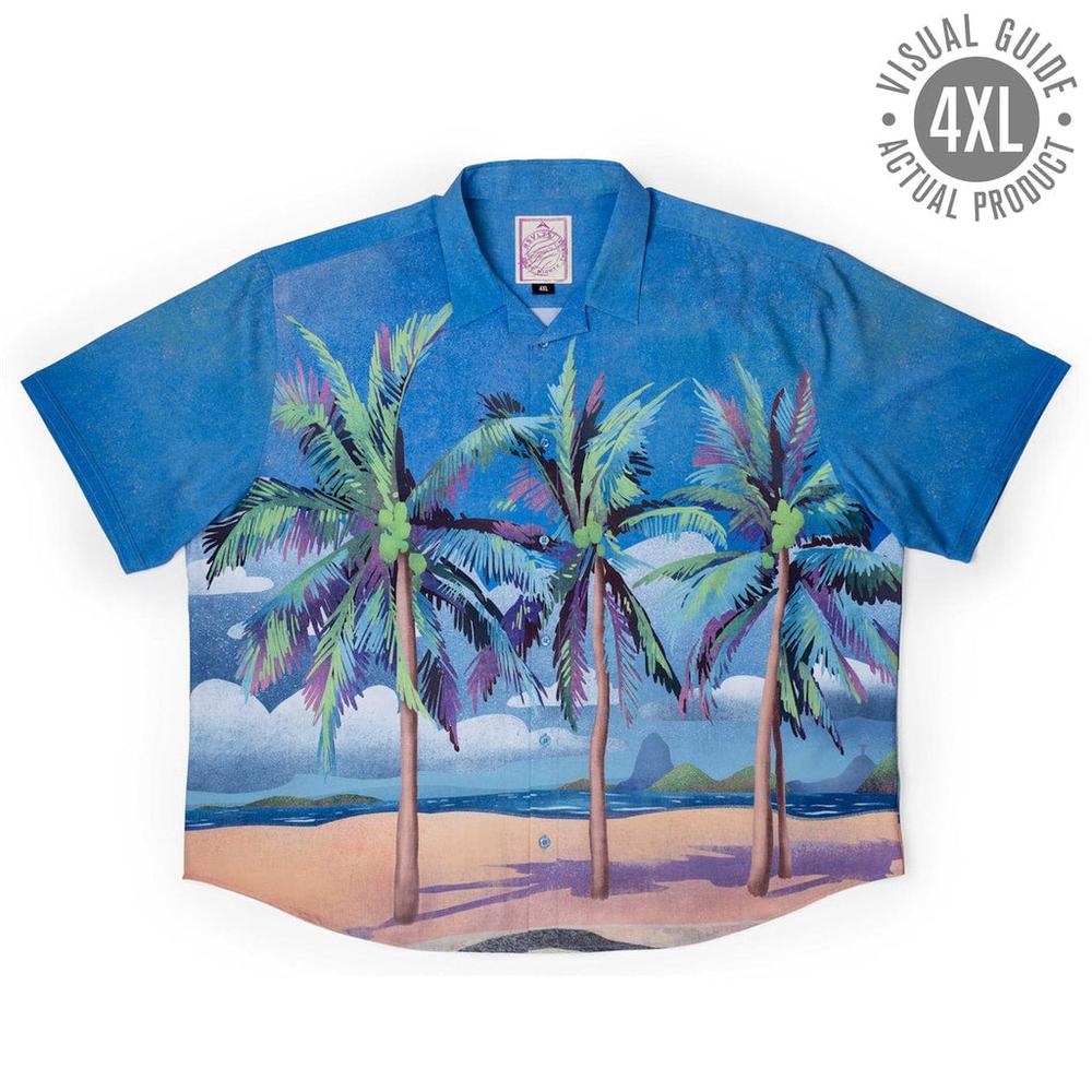 RSVLTS Her Name Is Rio KUNUFLEX Short Sleeve Shirt in Blue — detail 18